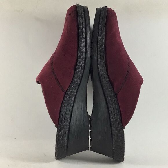 Rohde womens mule clogs suede shoes red black size EU 36 US 5.5 - Picture 6 of 8